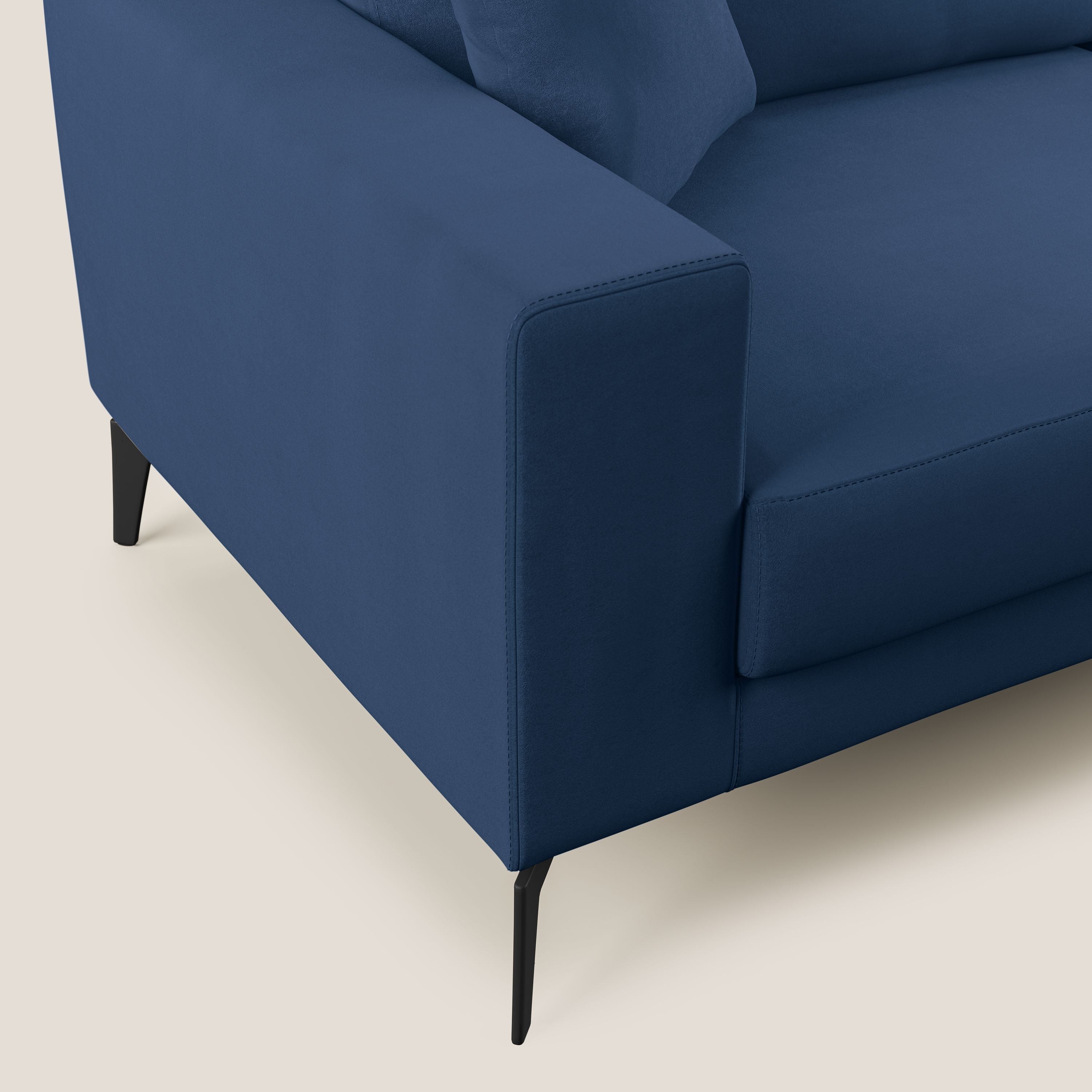 Prestige divano moderno in microfibra smacchiabile T11 blu - divitt.sbs