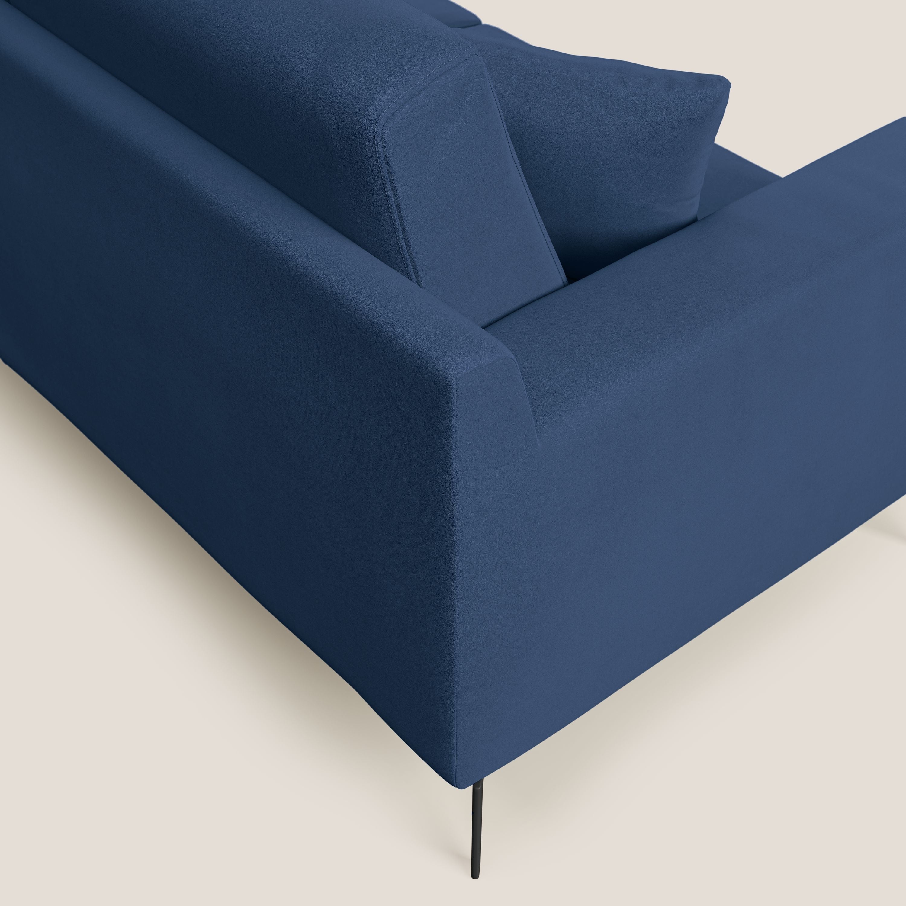 Prestige divano moderno in microfibra smacchiabile T11 blu - divitt.sbs