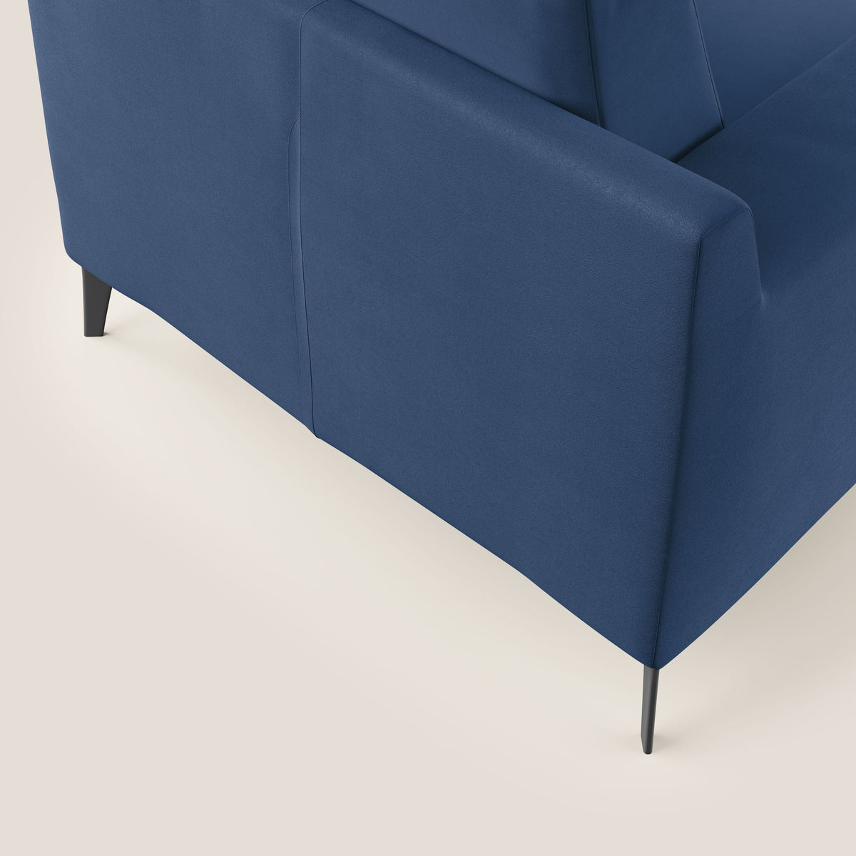 Prestige poltroncina moderna in microfibra smacchiabile T11 blu - divitt.sbs