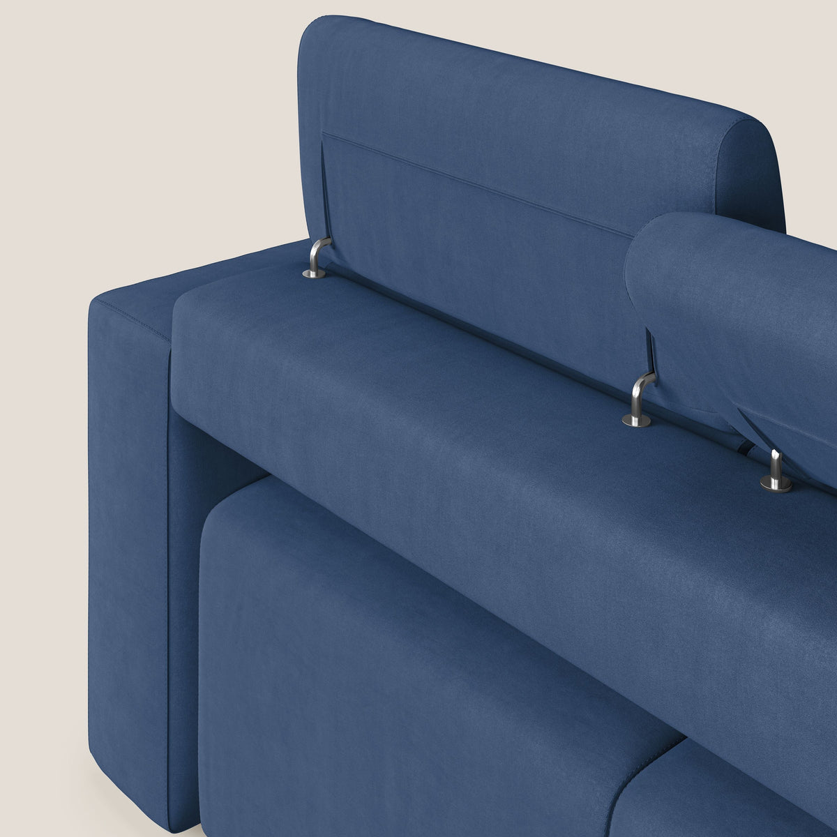 Orwell divano con 3 sedute estraibili in microfibra smacchiabile T11 blu - divitt.sbs