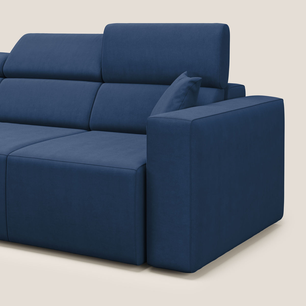 Orwell divano con 3 sedute estraibili in microfibra smacchiabile T11 blu - divitt.sbs
