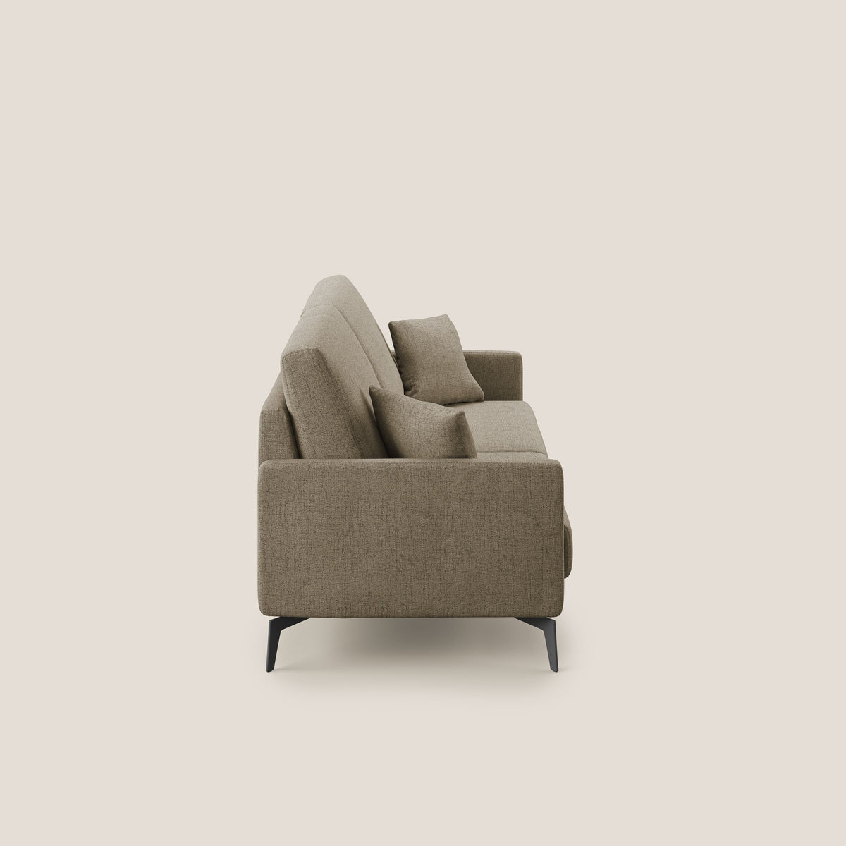 Saturno divano moderno in tessuto morbido impermeabile T03 marrone - divitt.sbs