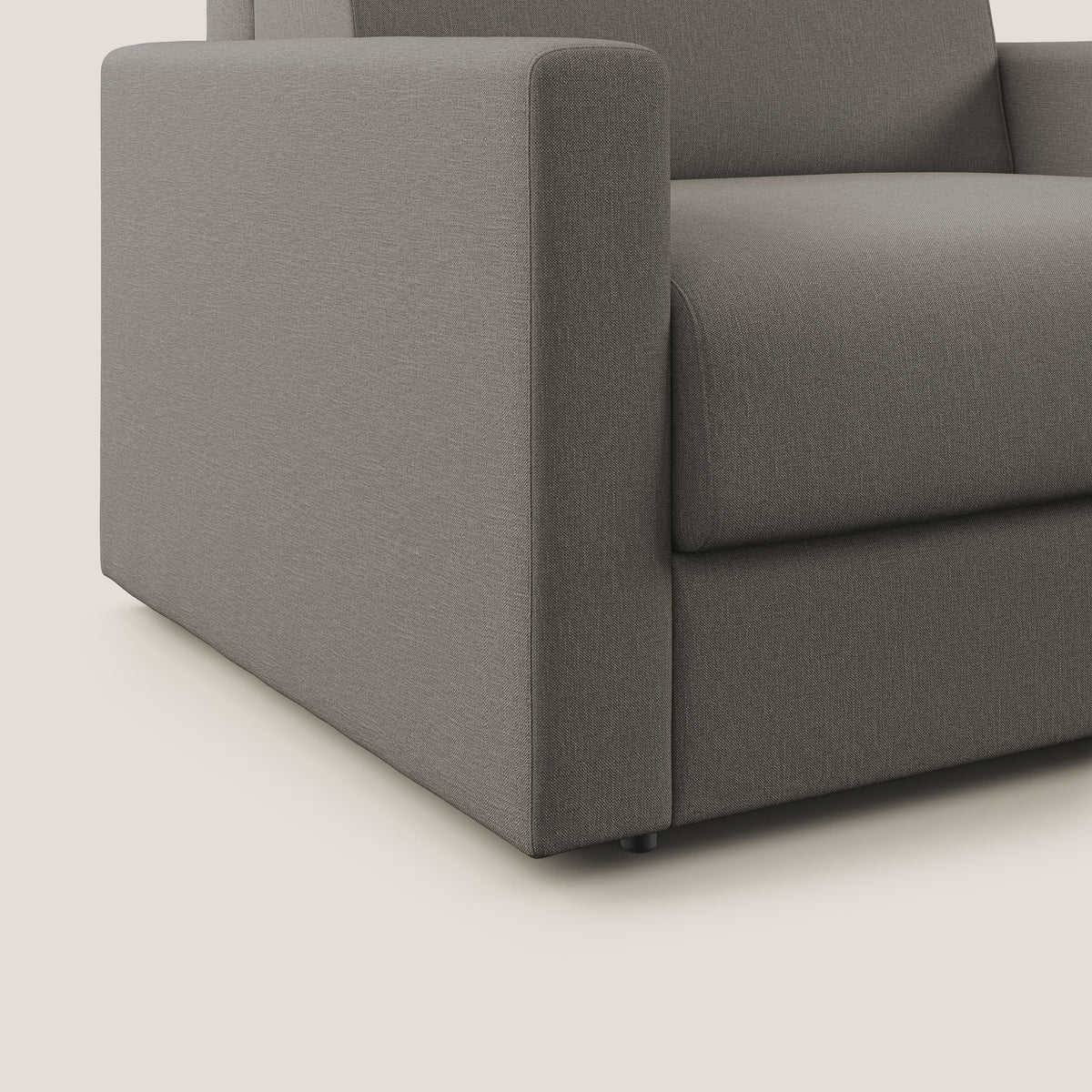 Chris poltrona letto in tessuto impermeabile T13 tortora - divitt.sbs