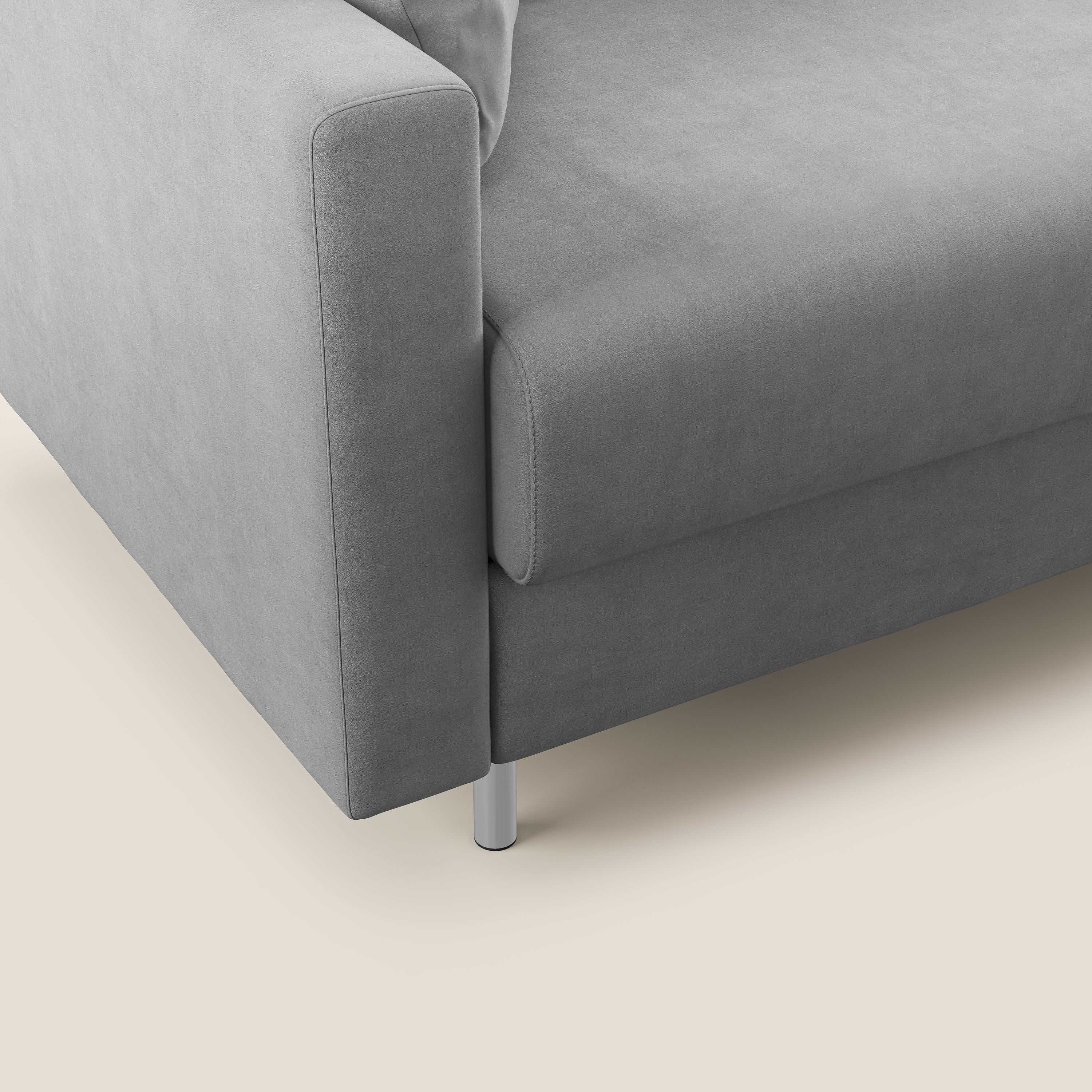 Megan divano letto matrimoniale in microfibra smacchiabile T11 grigio - divitt.sbs