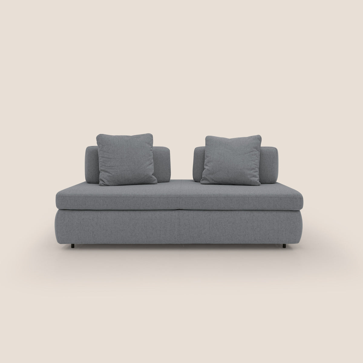 Gransasso Divano letto matrimoniale dal DESIGN innovativo in tessuto impermeabile T03 grigio - divitt.sbs