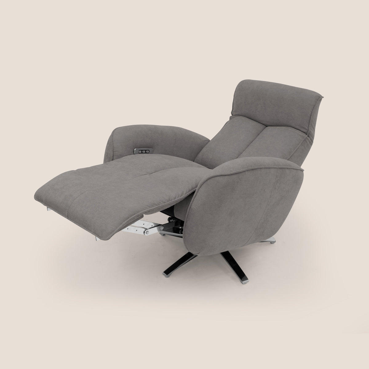 EVA Poltroncina RELAX in morbido tessuto impermeabile T02 grigio - divitt.sbs