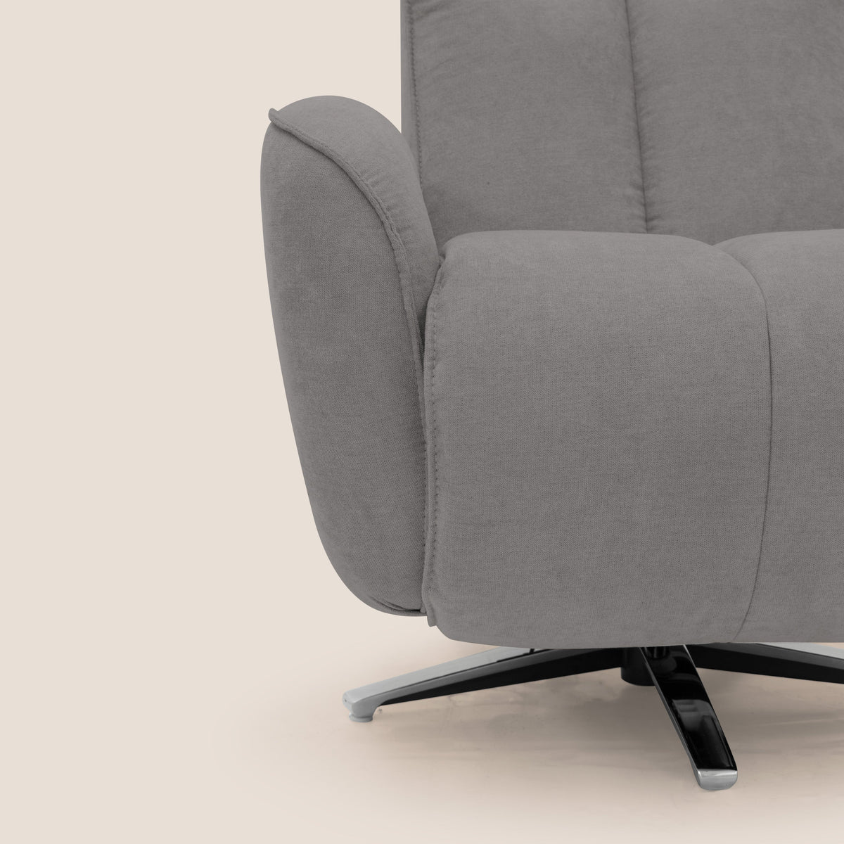 EVA Poltroncina RELAX in morbido tessuto impermeabile T02 grigio - divitt.sbs