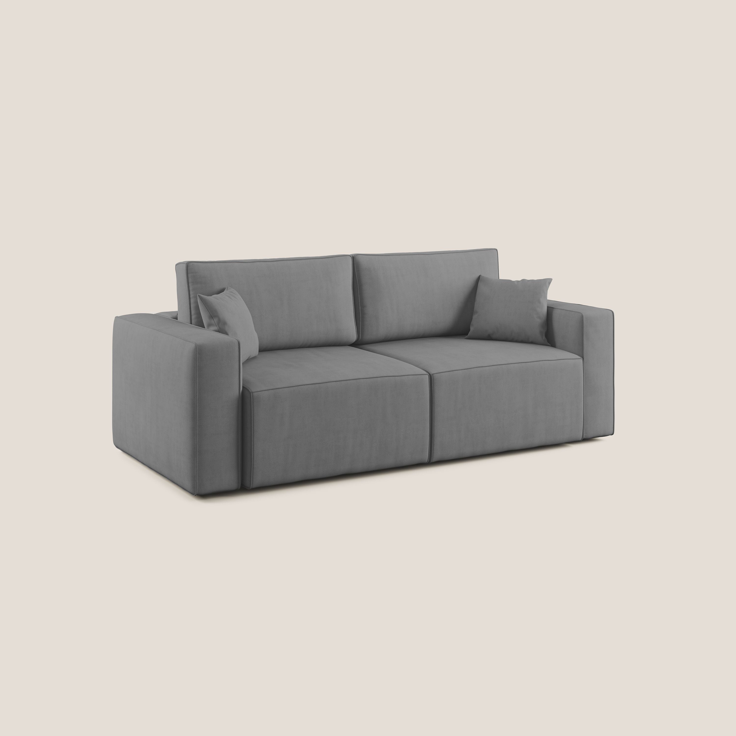 Morfeo divano con sedute estraibili in morbido tessuto impermeabile T02 grigio - divitt.sbs
