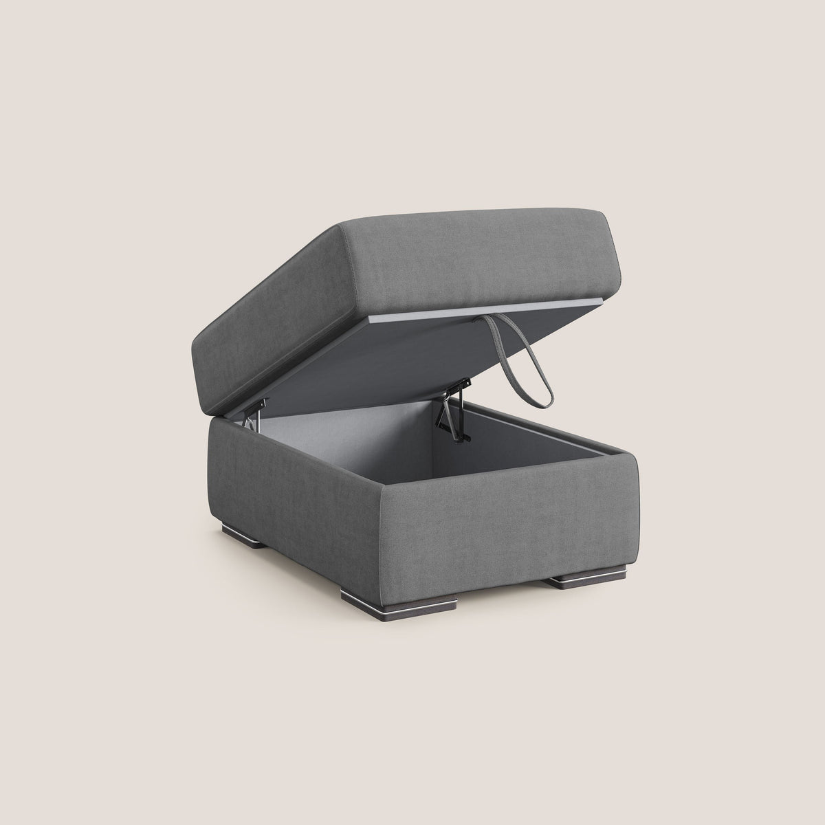Sun pouf apribile contenitore in tessuto impermeabile T02 grigio - divitt.sbs