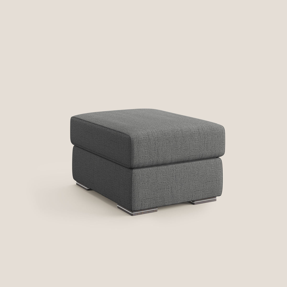 Sun pouf apribile contenitore in tessuto impermeabile fiammato T03 grigio - divitt.sbs
