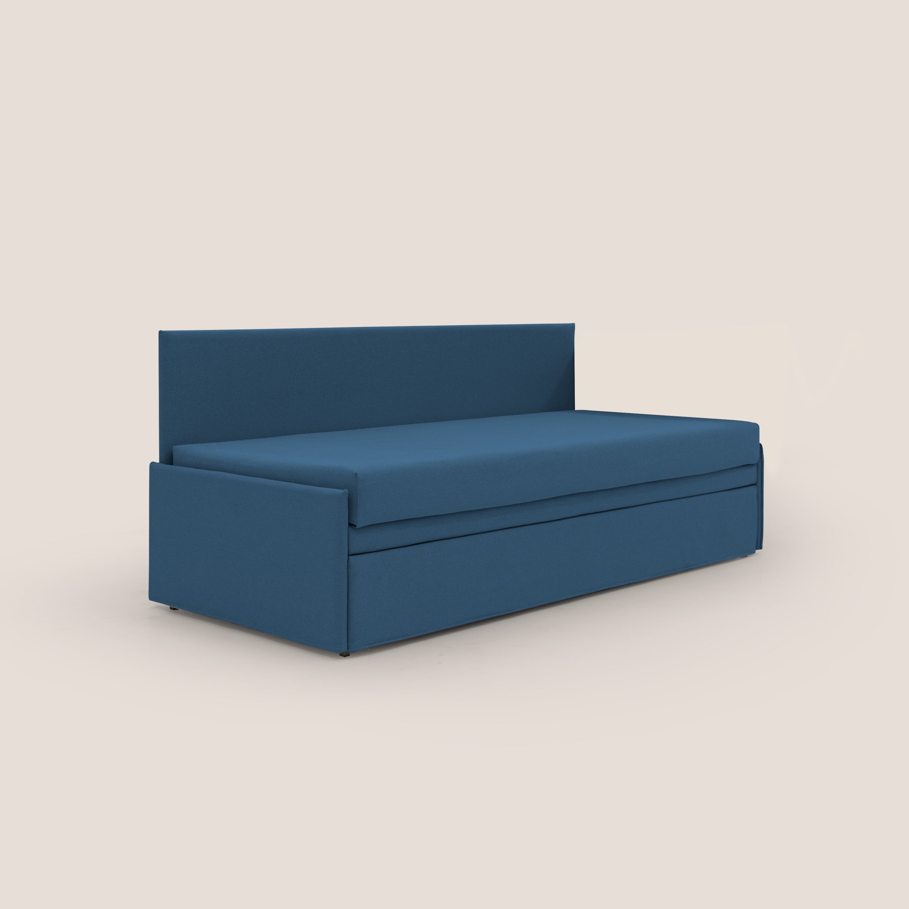 Naviglio Divano duplex con doppio letto in tessuto simil cotone impermeabile T13 blu - divitt.sbs