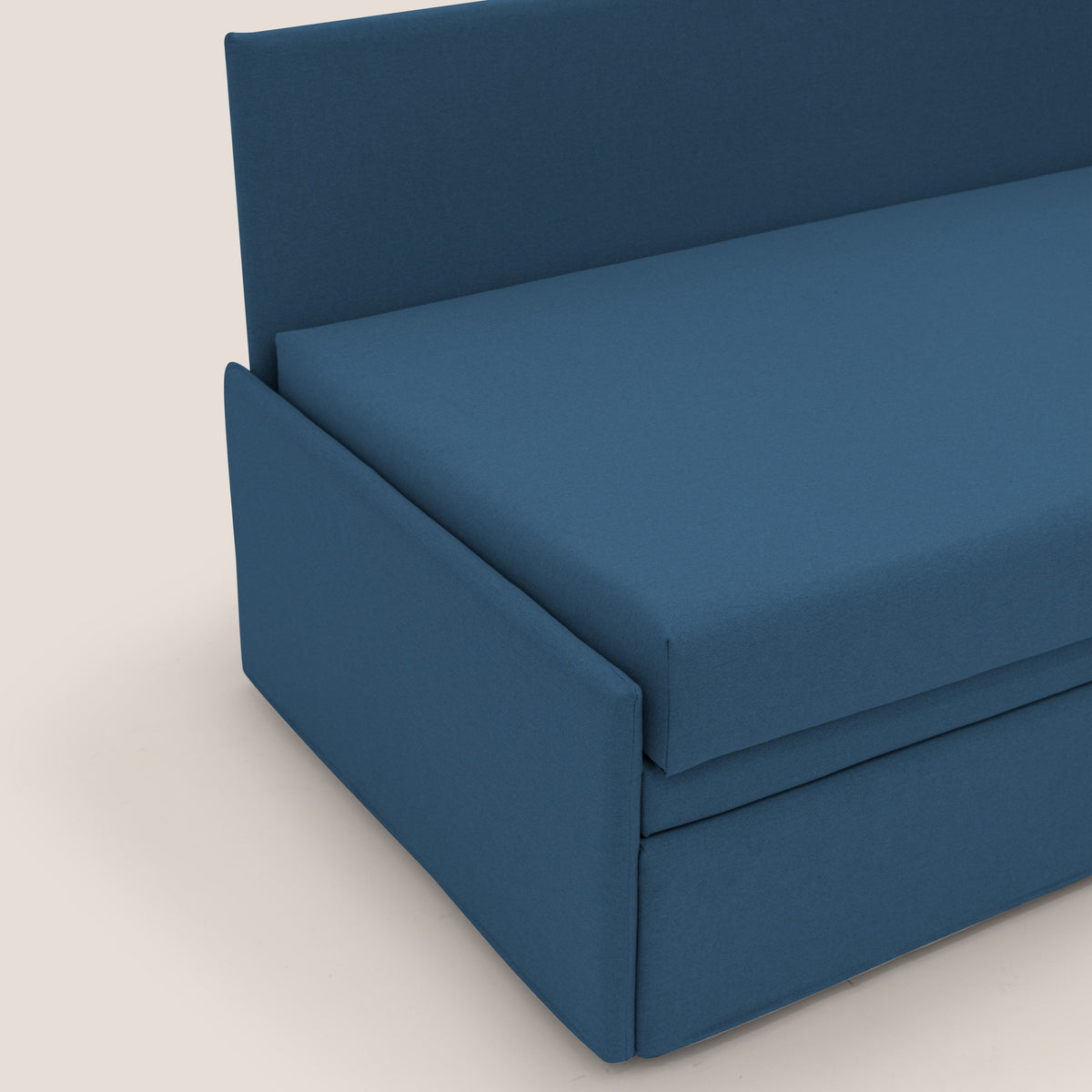 Naviglio Divano duplex con doppio letto in tessuto simil cotone impermeabile T13 blu - divitt.sbs