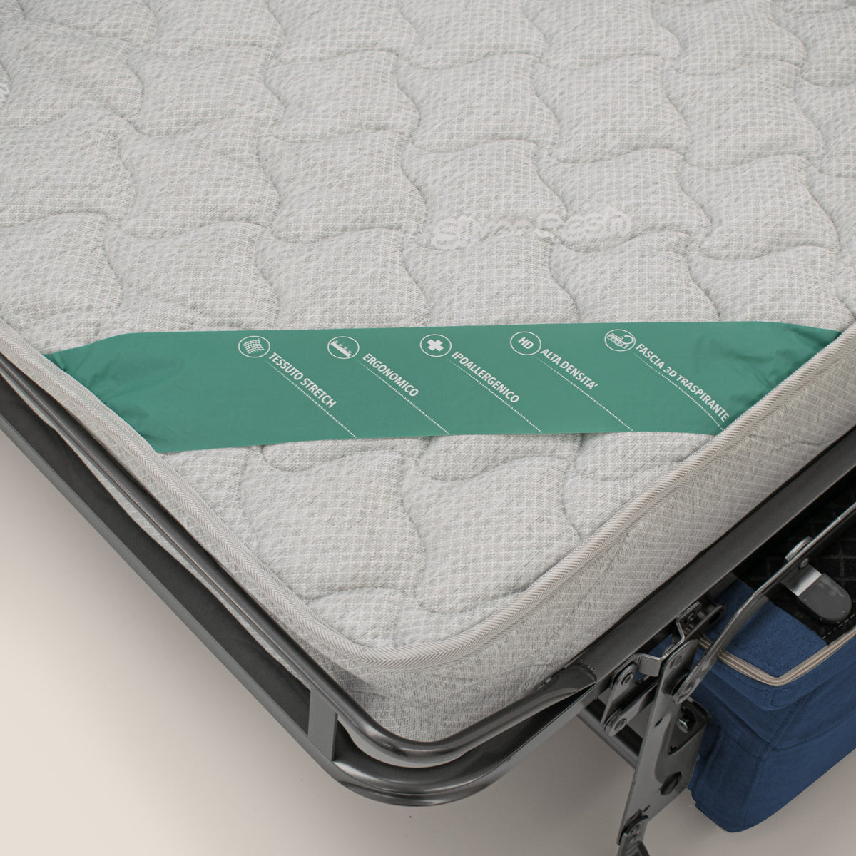 Bjorn divano letto sfoderabile con materasso H18 cm e poggiatesta reclinabili in tessuto impermeabile T02 blu - divitt.sbs