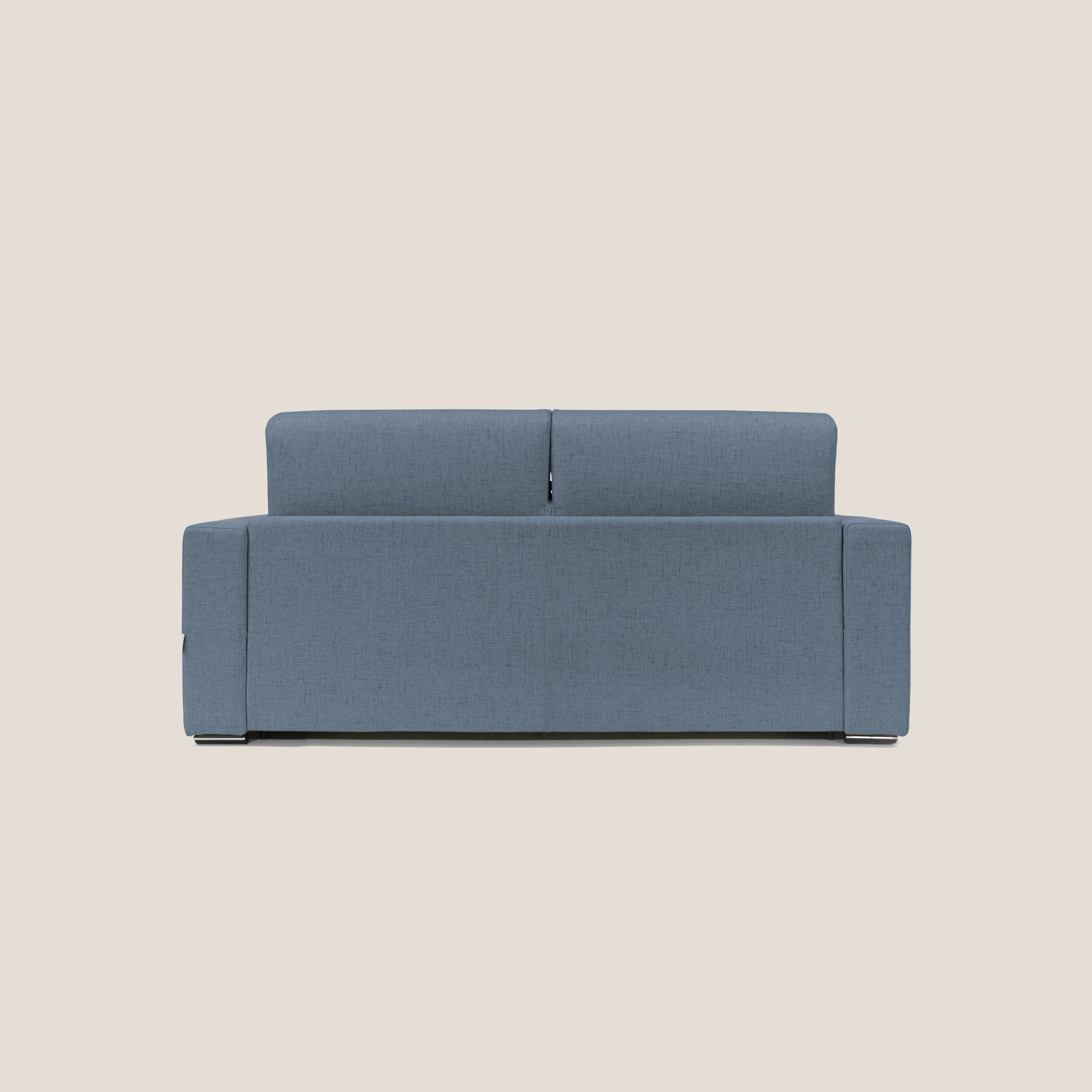 Nixon Divano letto matrimoniale con materasso 20 cm in tessuto impermeabile T03 blu - divitt.sbs