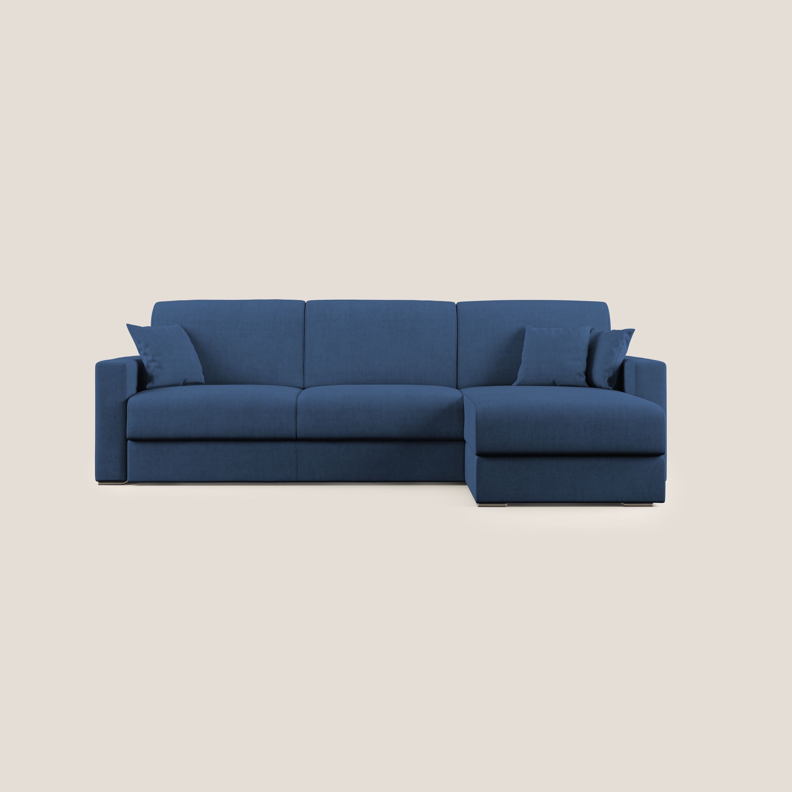 Best Divano letto angolare in tessuto impermeabile T02 blu - divitt.sbs