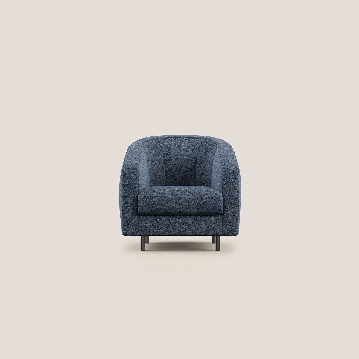 Pandora Poltroncina in morbido tessuto bouclé impermeabile T07 blu - divitt.sbs