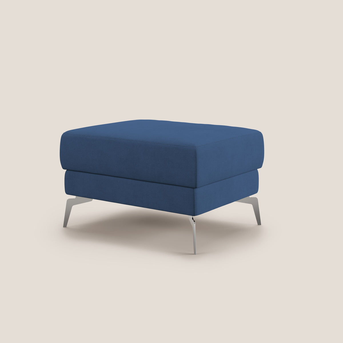 Star Pouf con piedini alti in tessuto impermeabile T02 blu - divitt.sbs