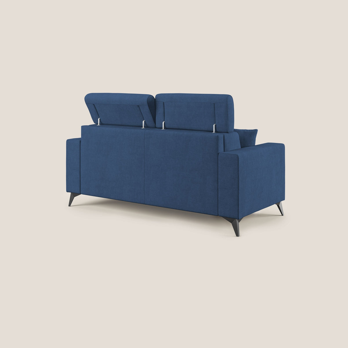 Pegaso divano letto con poggiatesta reclinabili e rivestimento T02 blu - divitt.sbs
