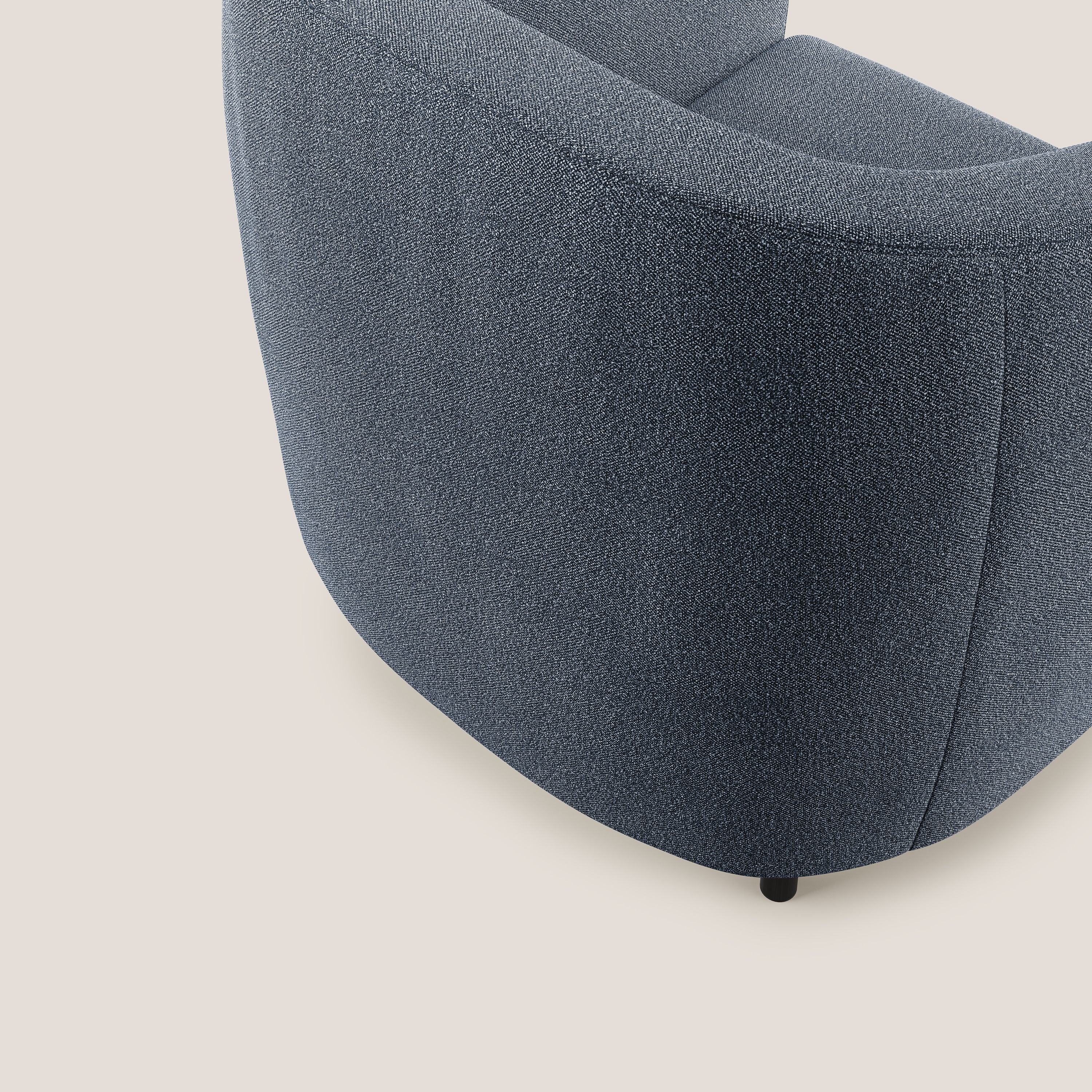 Pandora Poltroncina in morbido tessuto bouclé impermeabile T07 blu - divitt.sbs