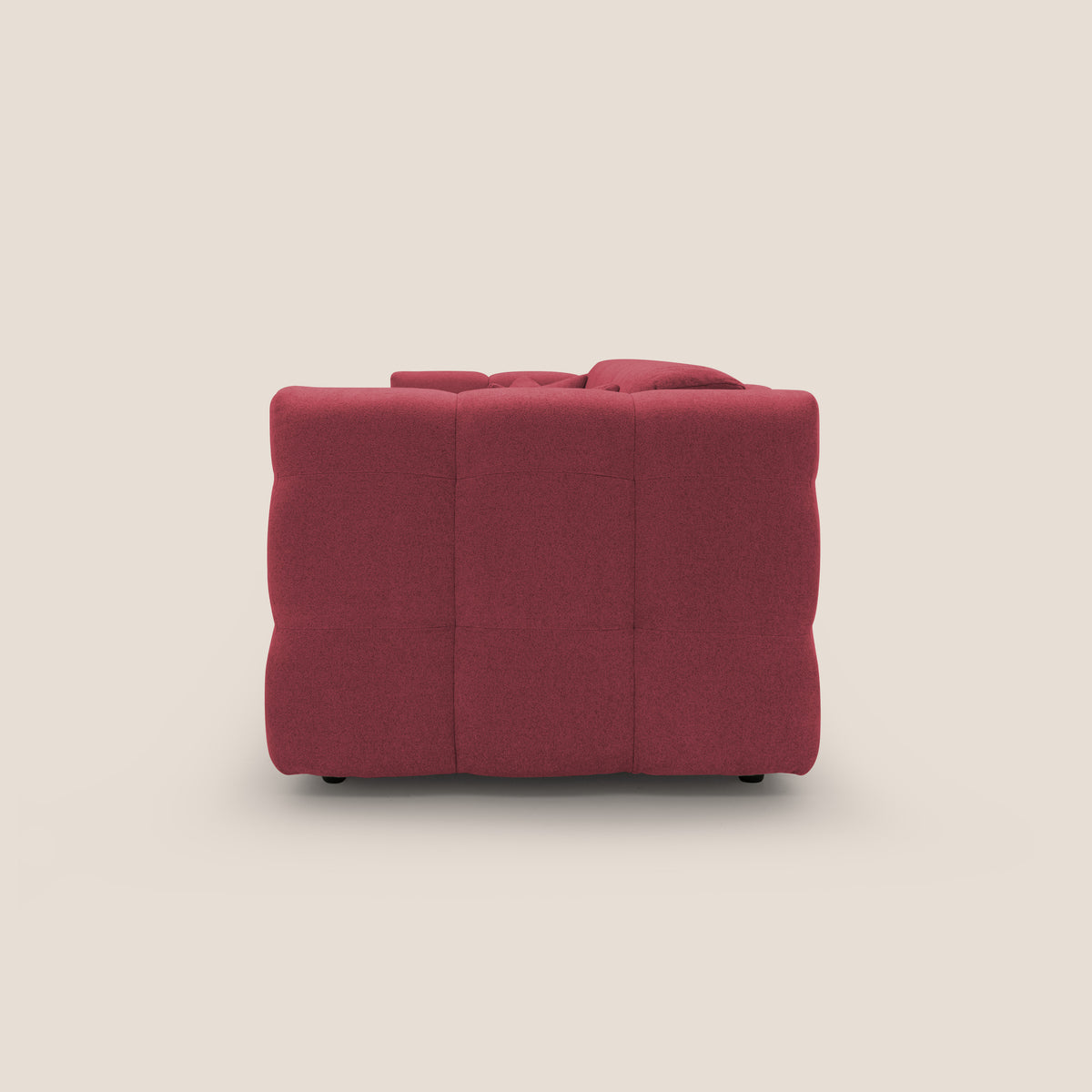 Tender Divano letto matrimoniale dal design innovativo in tessuto bouclet impermeabile T07 rosso - divitt.sbs