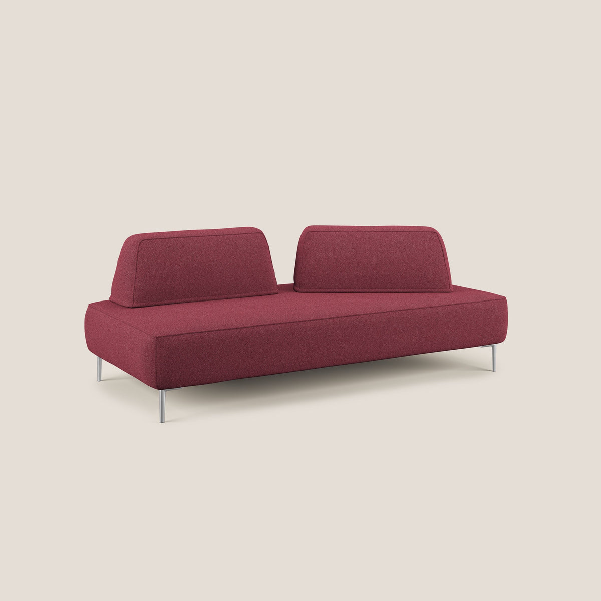 Newton divano modulare con schienali movibili T07 rosso - divitt.sbs