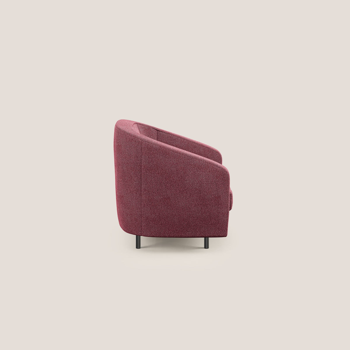 Pandora Poltroncina in morbido tessuto bouclé impermeabile T07 rosso - divitt.sbs