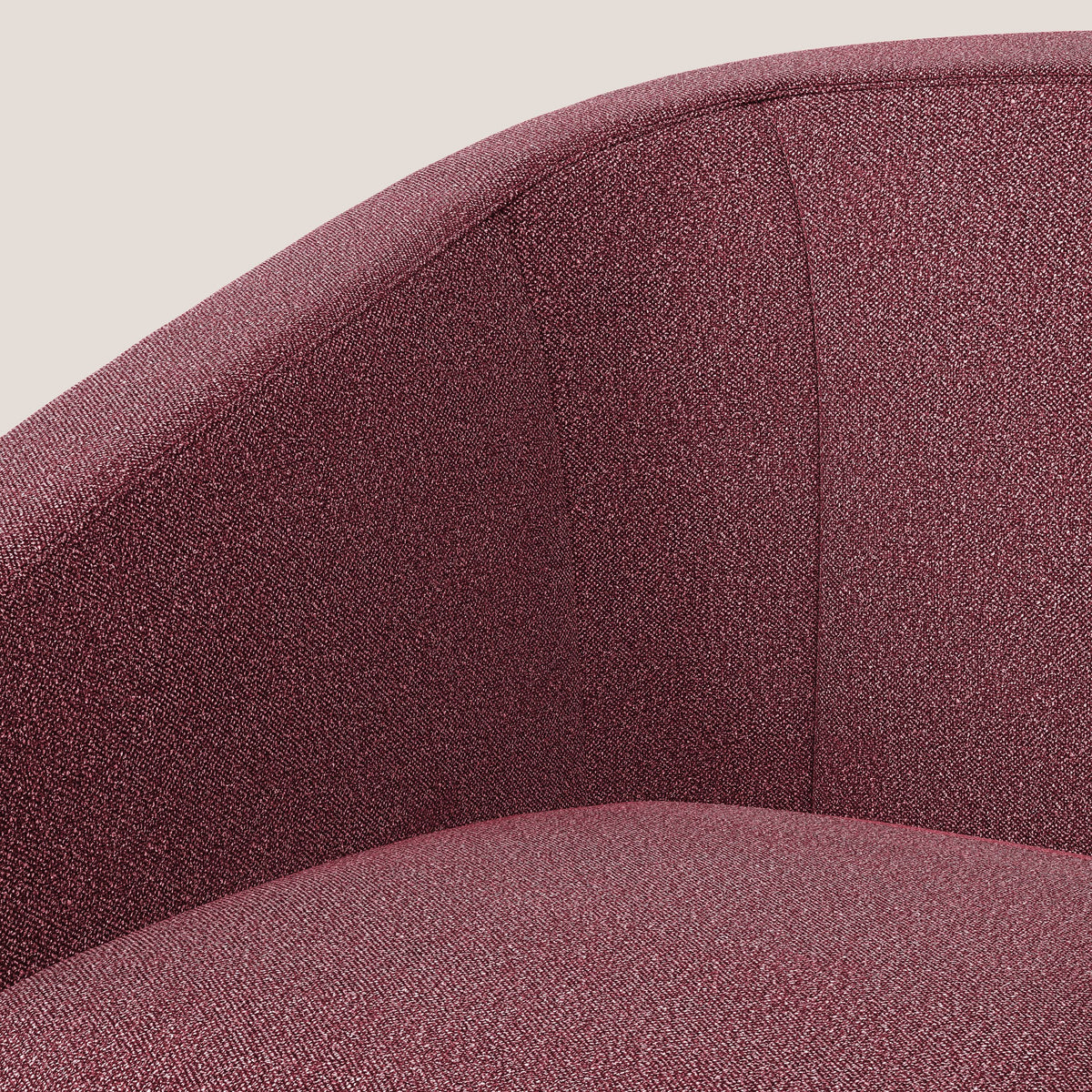 Pandora Poltroncina in morbido tessuto bouclé impermeabile T07 rosso - divitt.sbs