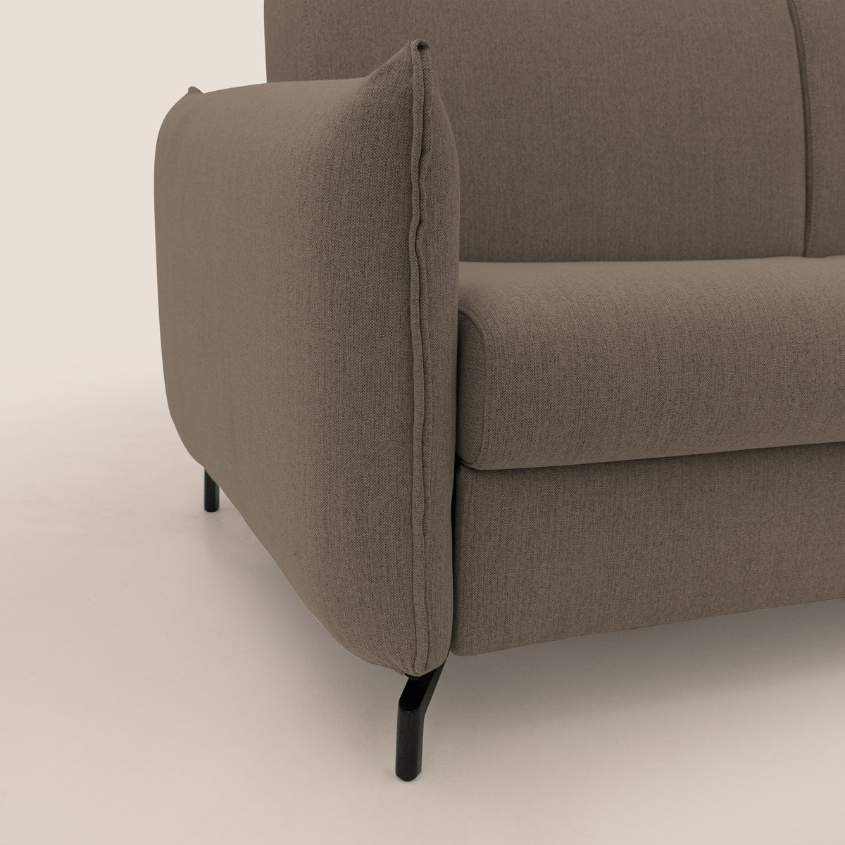 Scarlet divano letto in tessuto misto cotone impermeabile T19 marrone - divitt.sbs