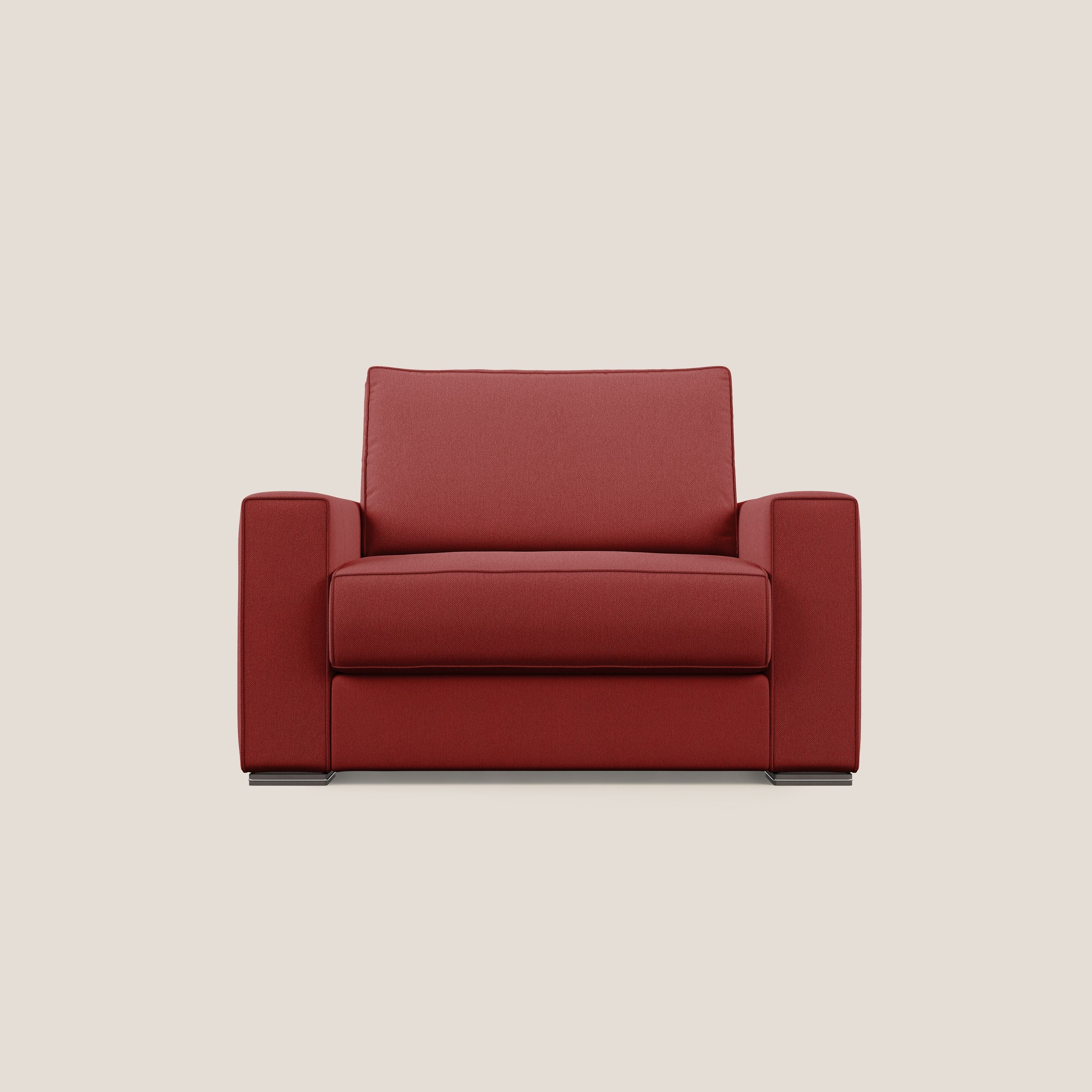 Dream poltrona letto in tessuto smacchiabile T05 rosso - divitt.sbs