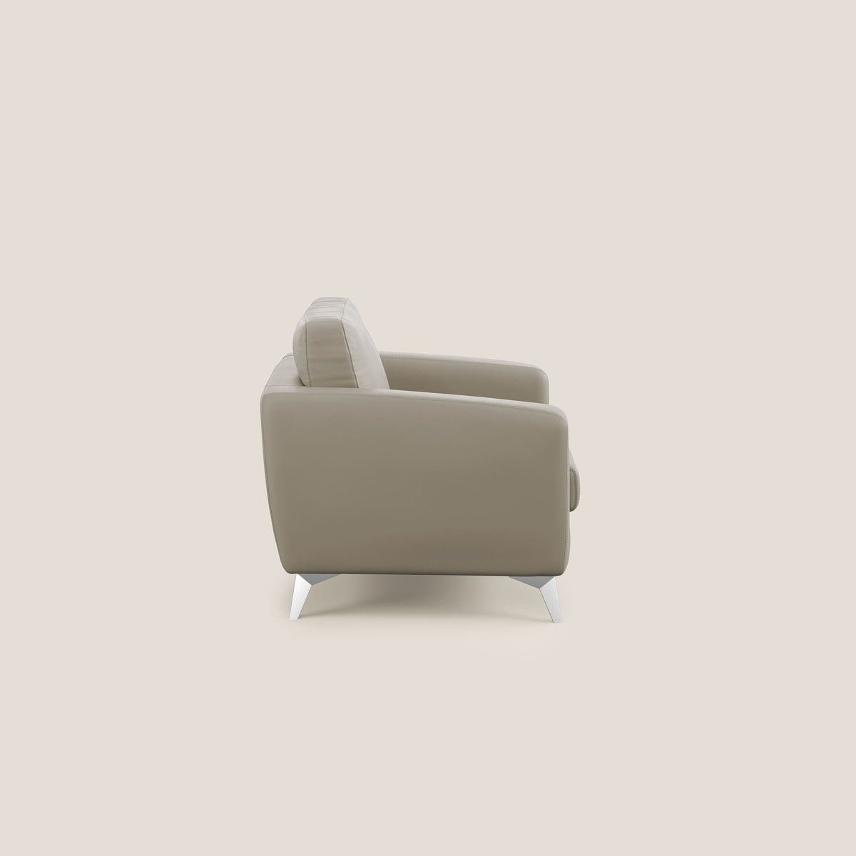 Orione Poltroncina in ecopelle moderna e impermeabile T04 talpa - divitt.sbs
