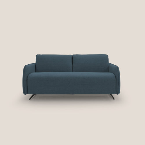 Texas Divano letto matrimoniale moderno in tessuto impermeabile T19 blu - divitt.sbs