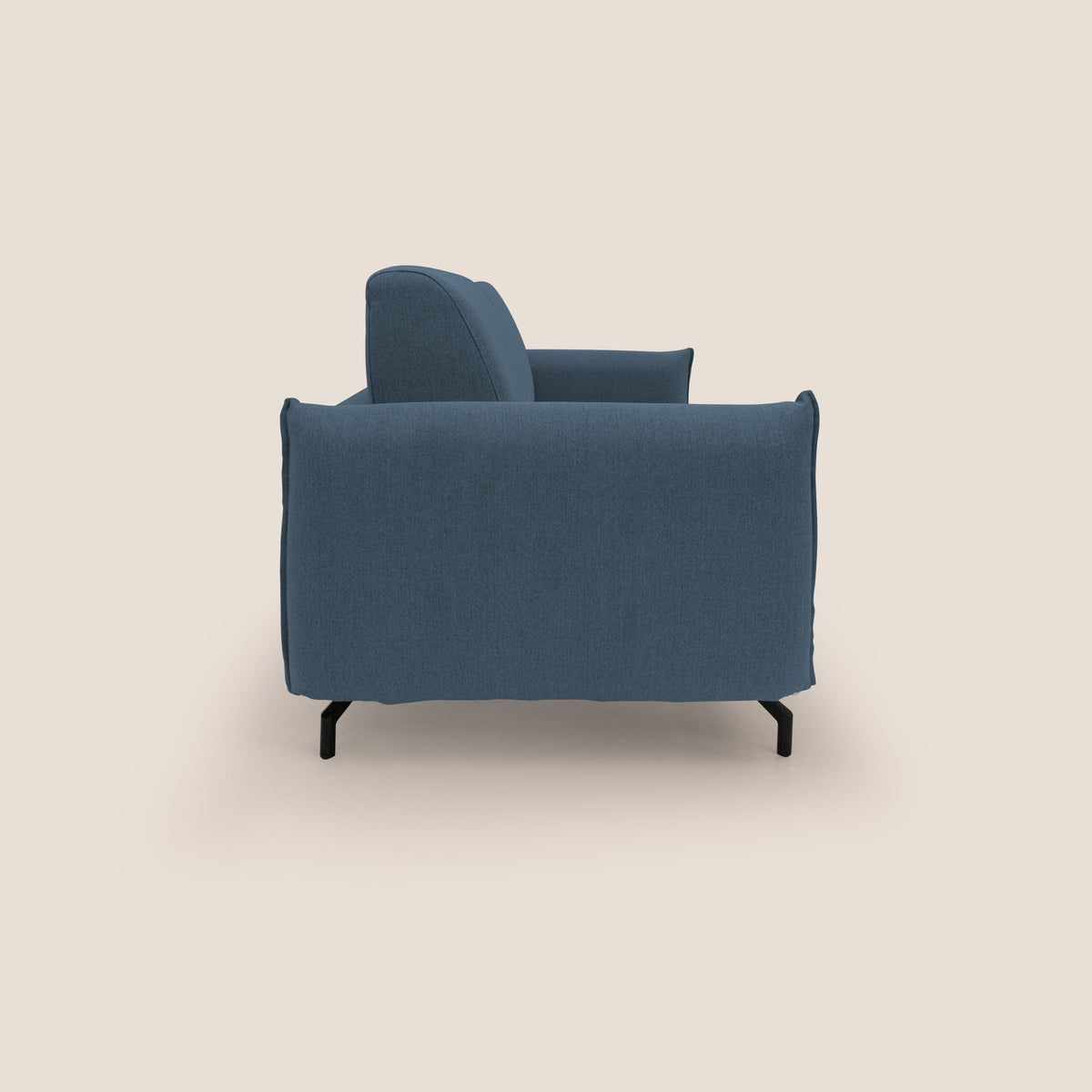Scarlet divano letto in tessuto misto cotone impermeabile T19 blu - divitt.sbs