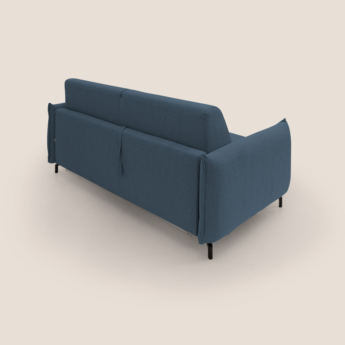 Scarlet divano letto in tessuto misto cotone impermeabile T19 blu - divitt.sbs