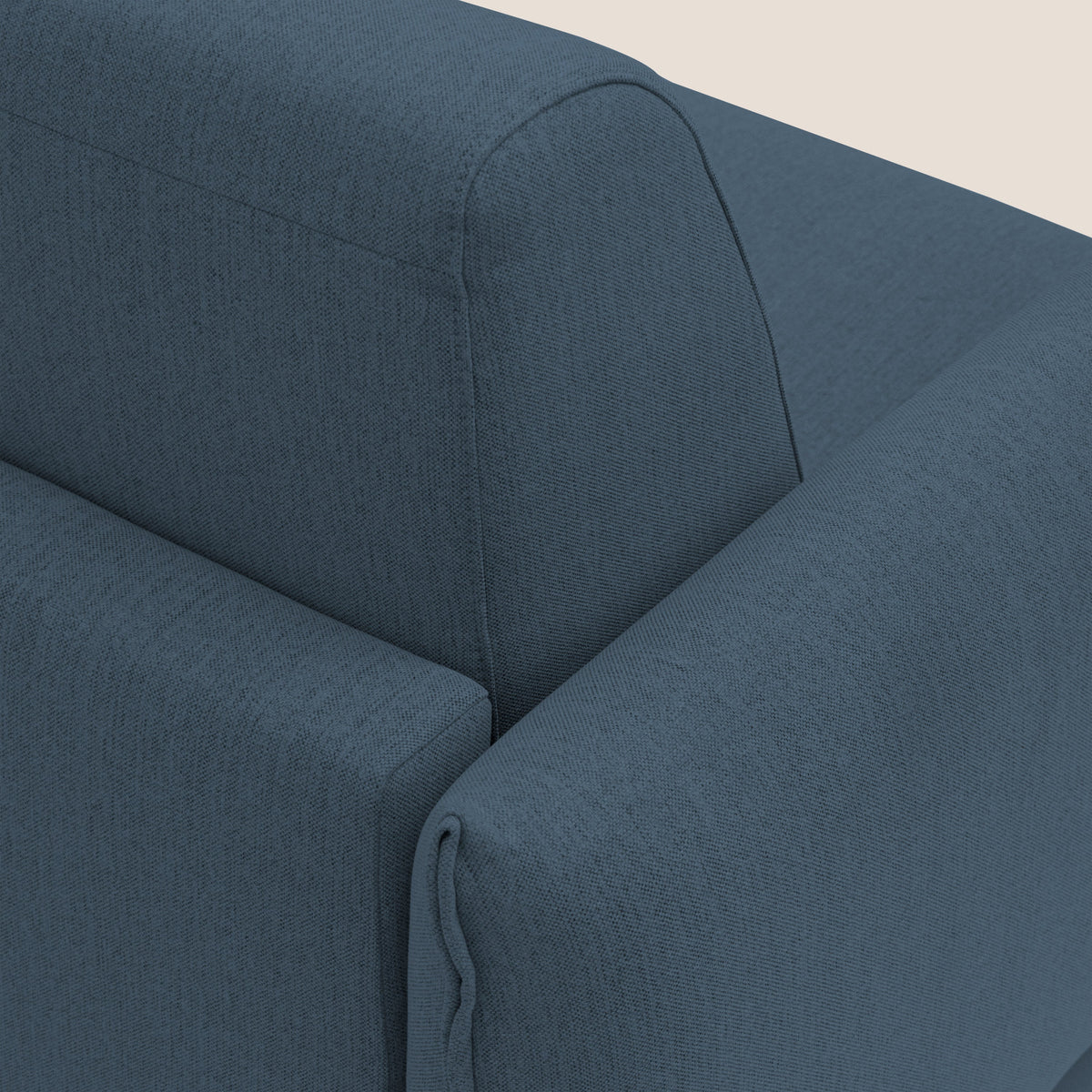 Scarlet divano letto in tessuto misto cotone impermeabile T19 blu - divitt.sbs