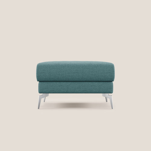 Star Pouf con piedini alti in tessuto impermeabile fiammato T03 azzurro - divitt.sbs