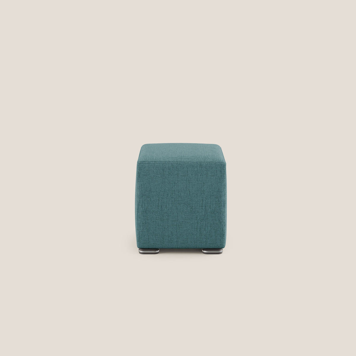 Cube pouf in tessuto morbido impermeabile T03 azzurro - divitt.sbs