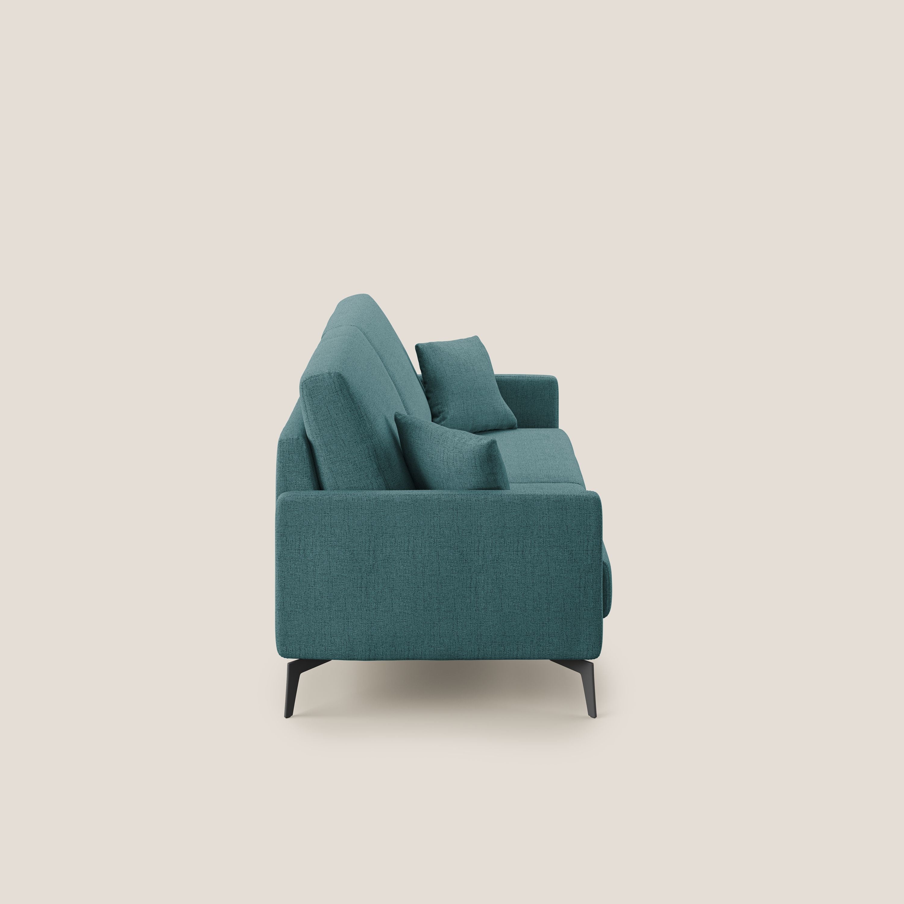 Saturno divano moderno in tessuto morbido impermeabile T03 azzurro - divitt.sbs