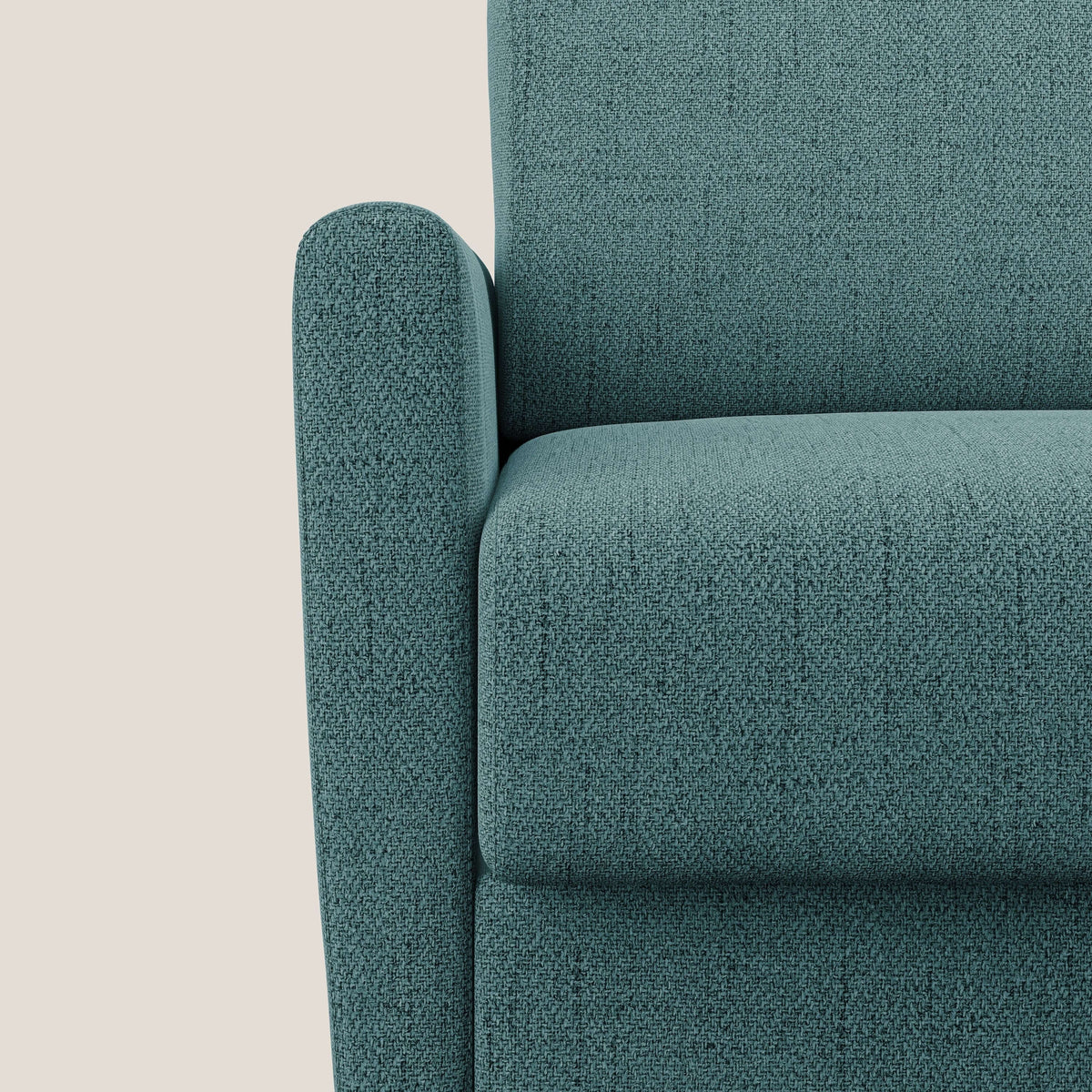Edgar poltrona letto in tessuto felis impermeabile T03 azzurro - divitt.sbs
