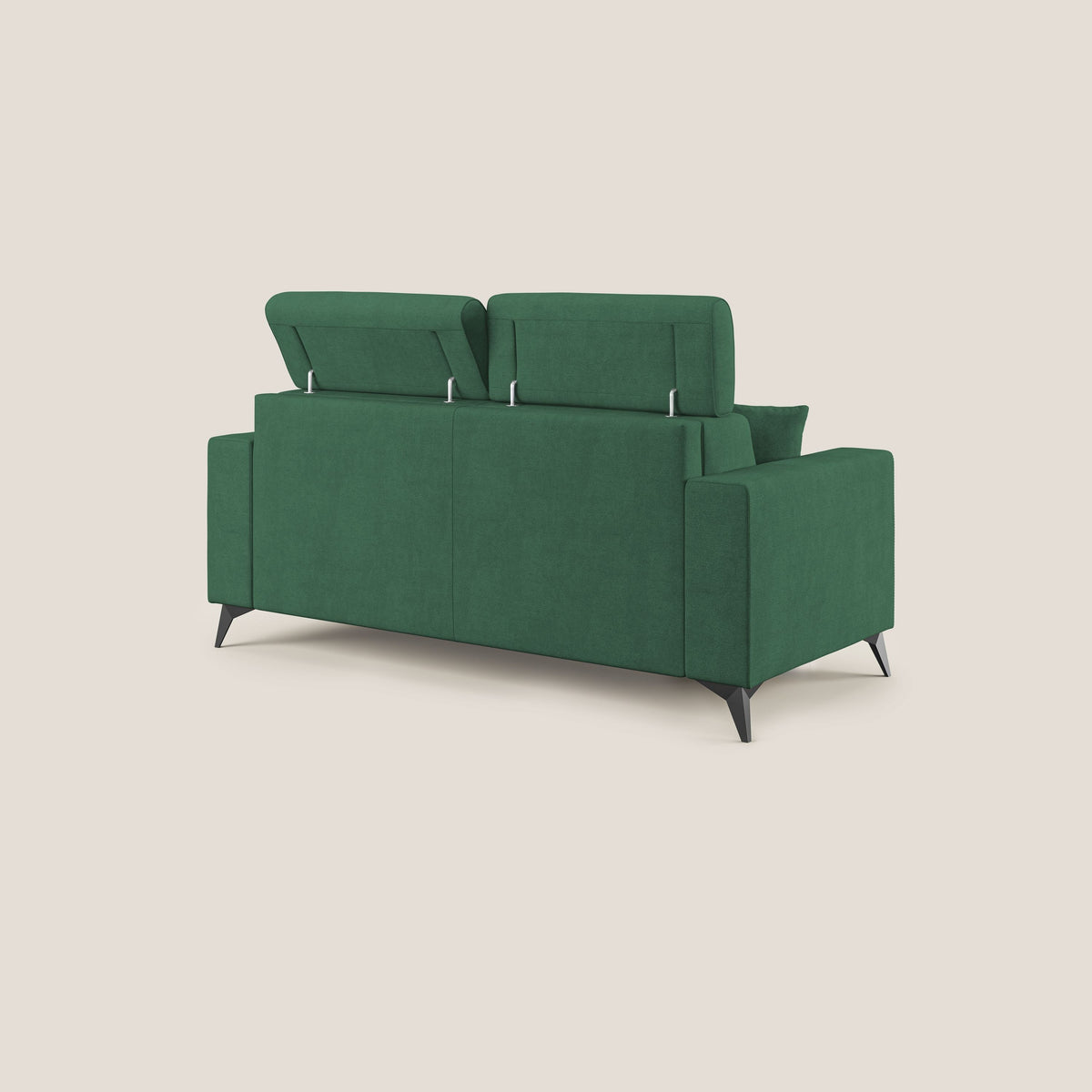 Pegaso divano letto con poggiatesta reclinabili e rivestimento T02 verde - divitt.sbs