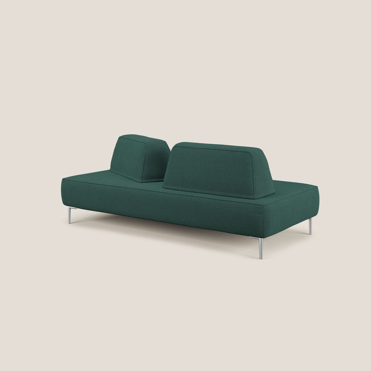 Newton divano modulare con schienali movibili T07 verde - divitt.sbs