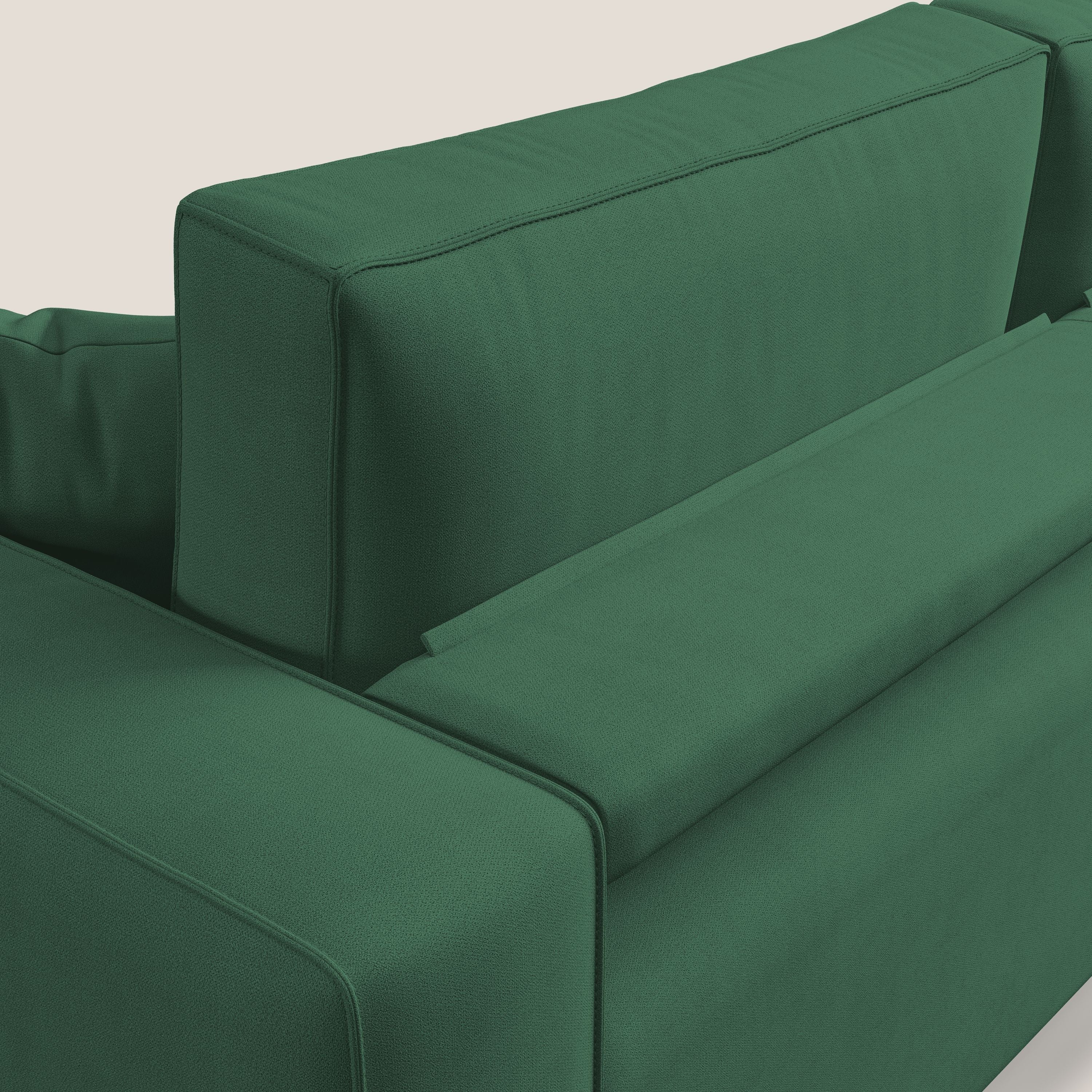Morfeo divano con sedute estraibili in morbido tessuto impermeabile T02 verde - divitt.sbs