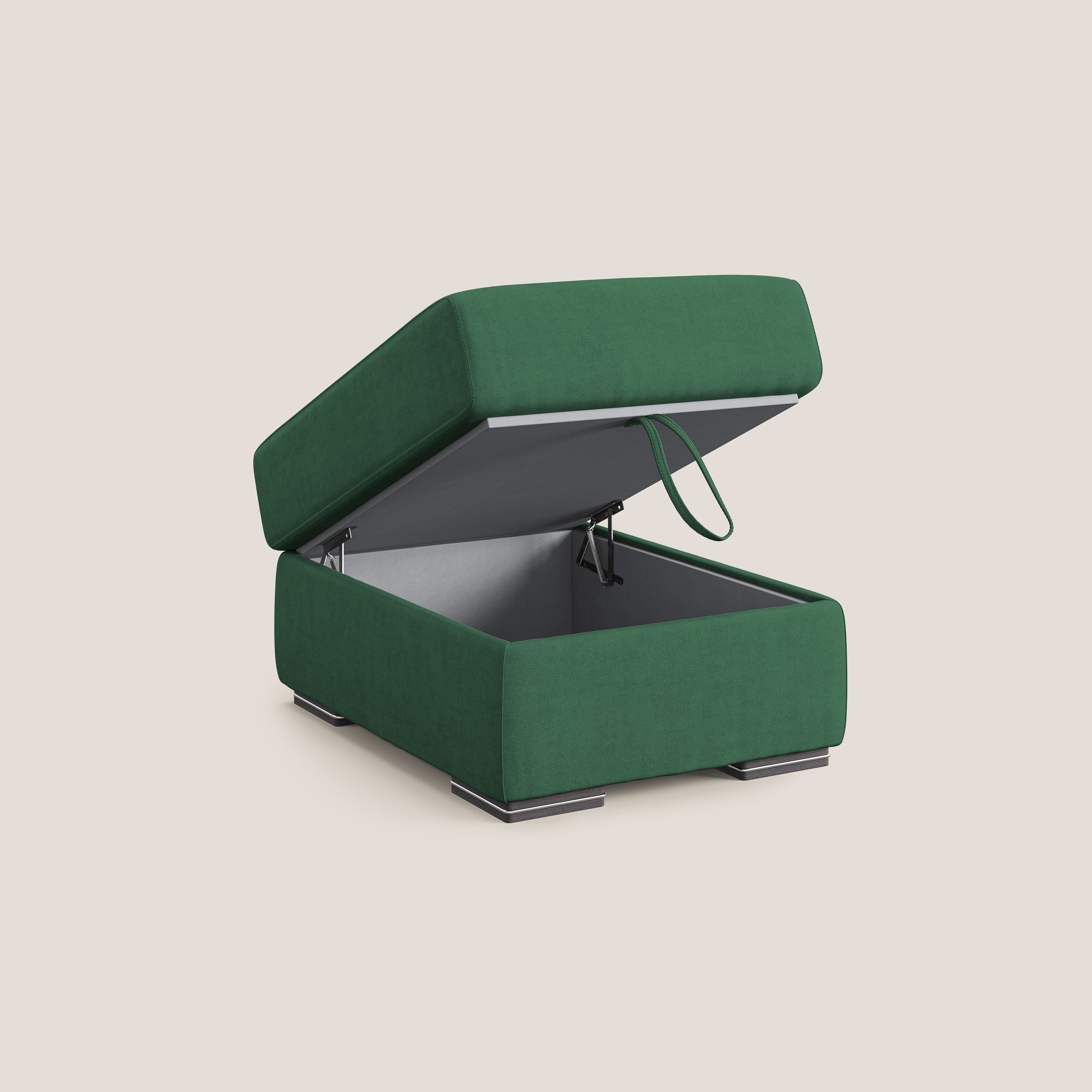 Sun pouf apribile contenitore in tessuto impermeabile T02 verde - divitt.sbs