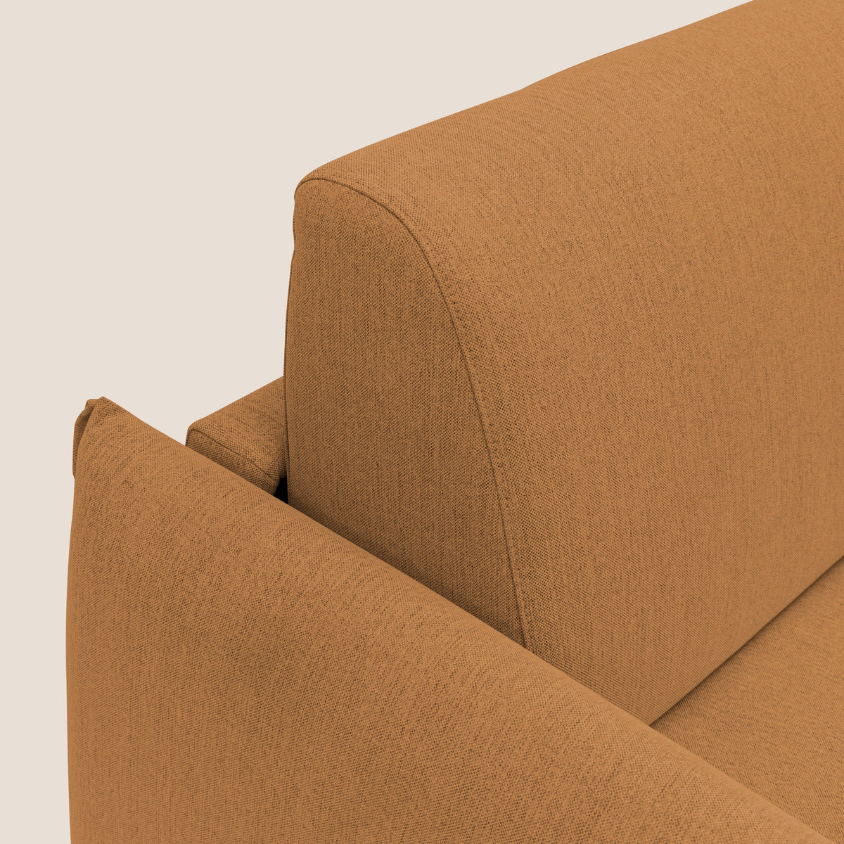 Scarlet divano letto in tessuto misto cotone impermeabile T19 arancio - divitt.sbs