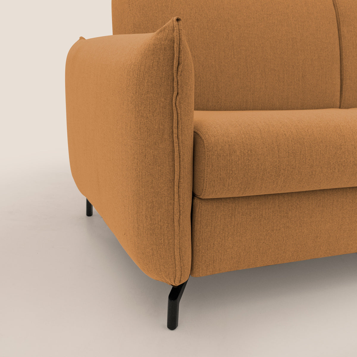 Scarlet divano letto in tessuto misto cotone impermeabile T19 arancio - divitt.sbs