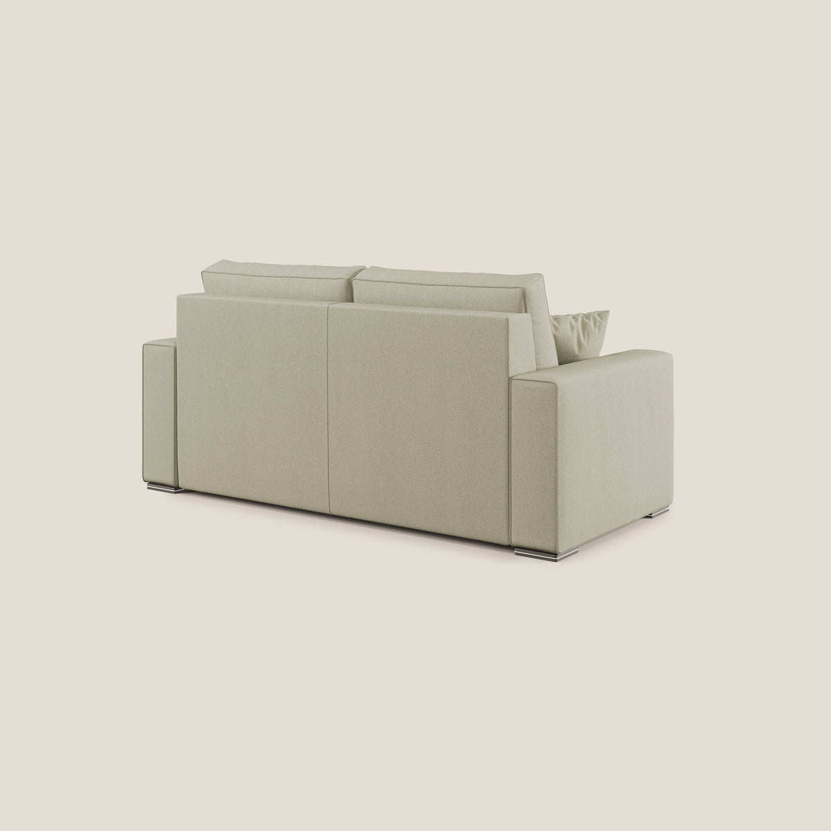Dream Divano letto moderno dai morbidi cuscini in tessuto smacchiabile T05 panna - divitt.sbs