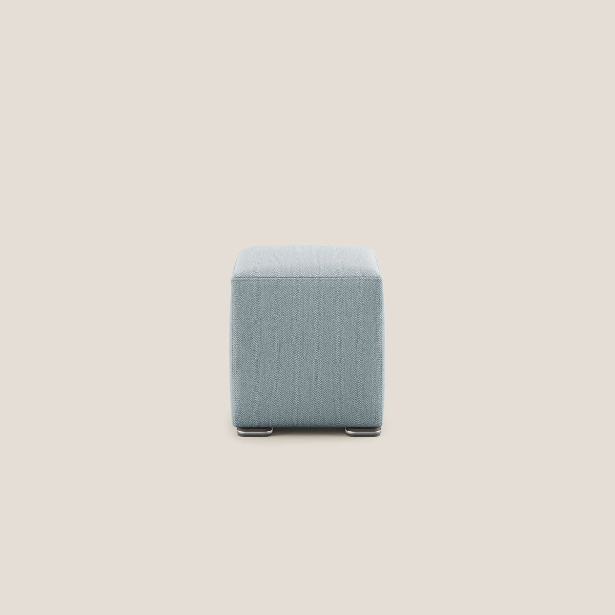 Cube pouf in tessuto morbido smacchiabile T05 carta da zucchero - divitt.sbs