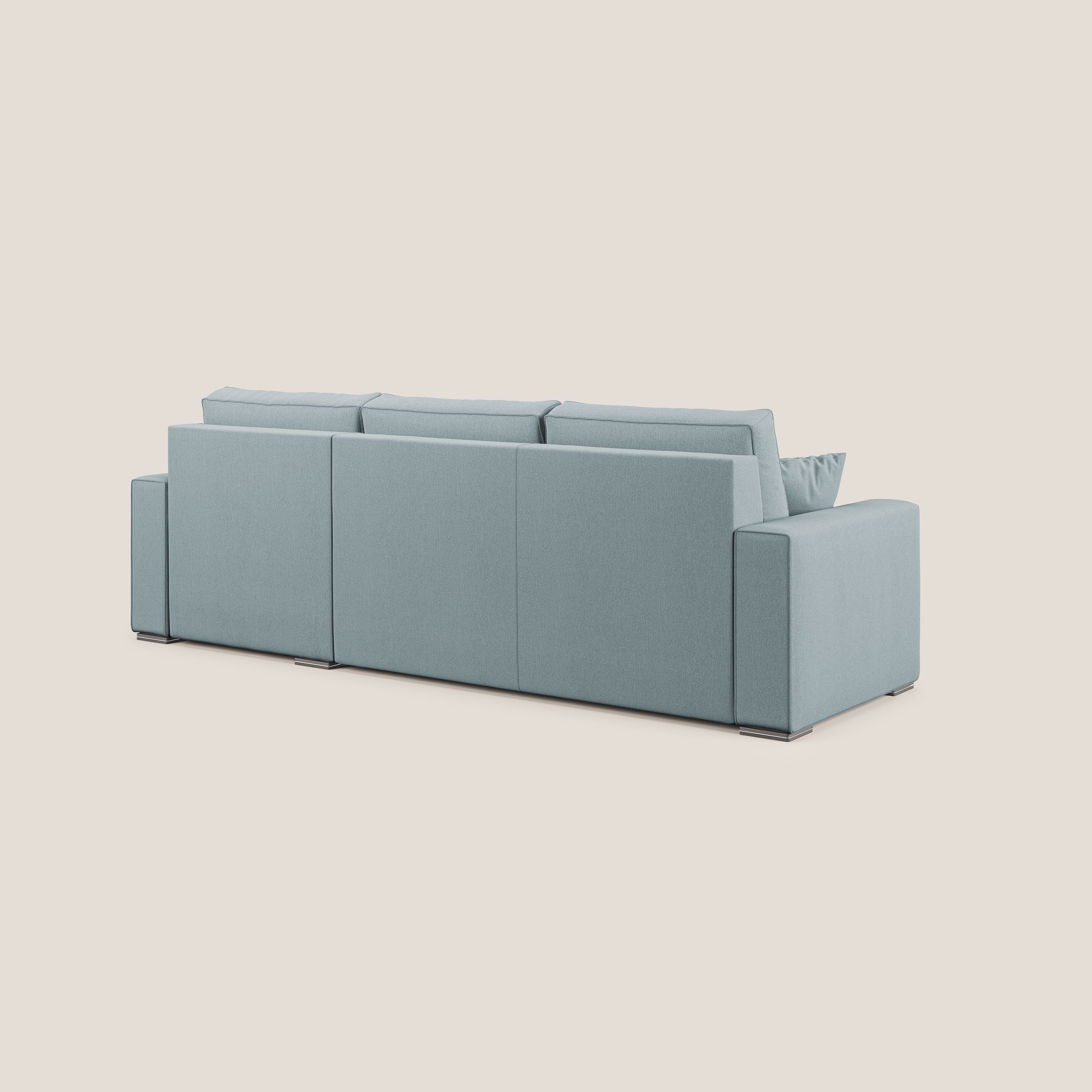 Dream Divano letto angolare in tessuto smacchiabile T05 carta da zucchero - divitt.sbs