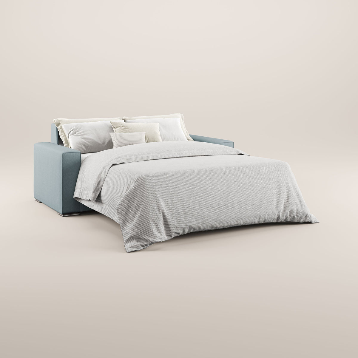 Dream Divano letto moderno dai morbidi cuscini in tessuto smacchiabile T05 carta da zucchero - divitt.sbs