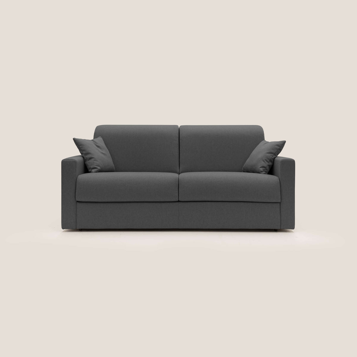 Chris Divano letto matrimoniale in tessuto impermeabile T13 antracite - divitt.sbs
