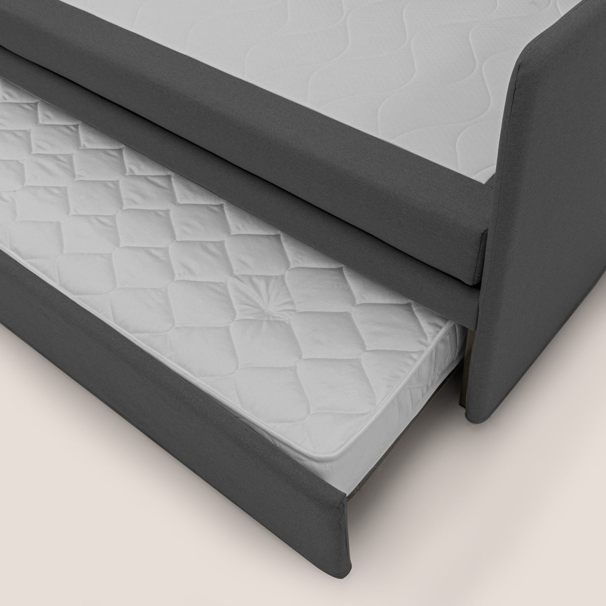 Brera Divano duplex con doppio letto in tessuto simil cotone impermeabile T13 antracite - divitt.sbs